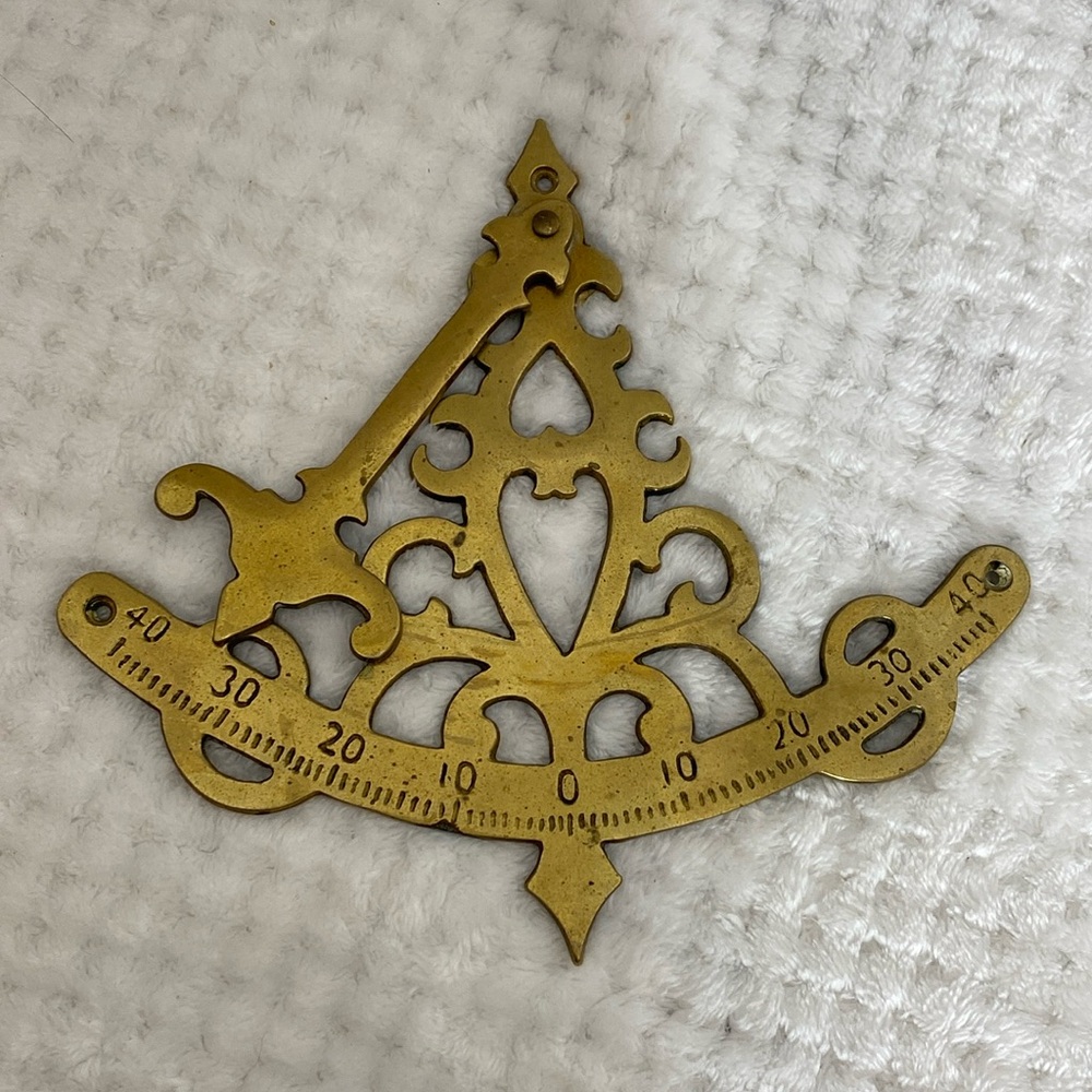 Penco vintage brass nautical inclinometer ship boat decor